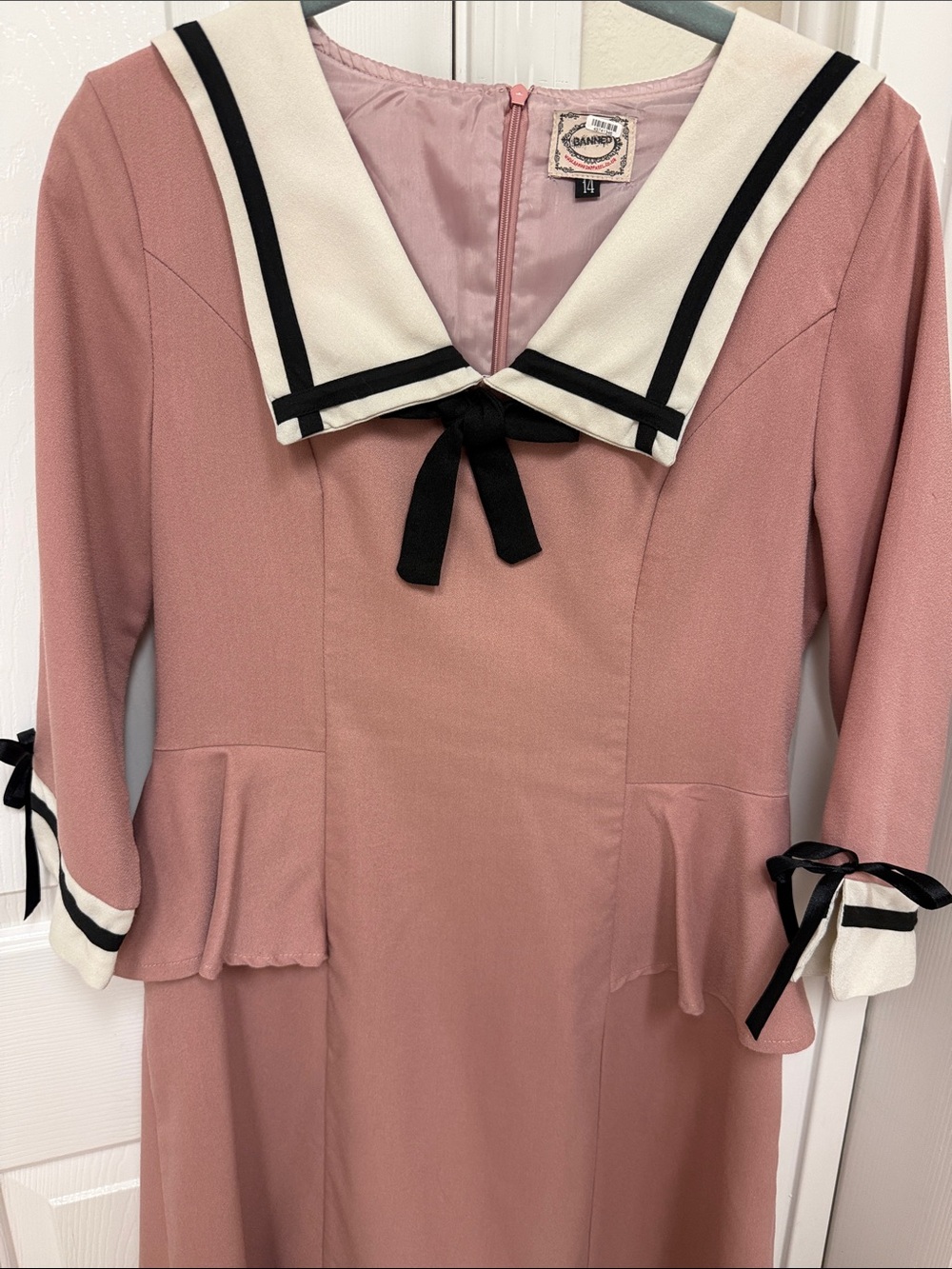 Vintage 40s/50s Sailor Dress - Picture 3 of 7